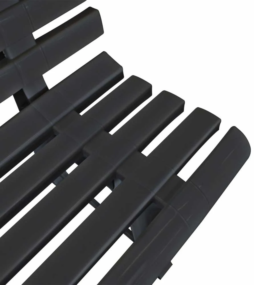 Sodo suoliukas, 145,5cm, plastikas, antracito spalva