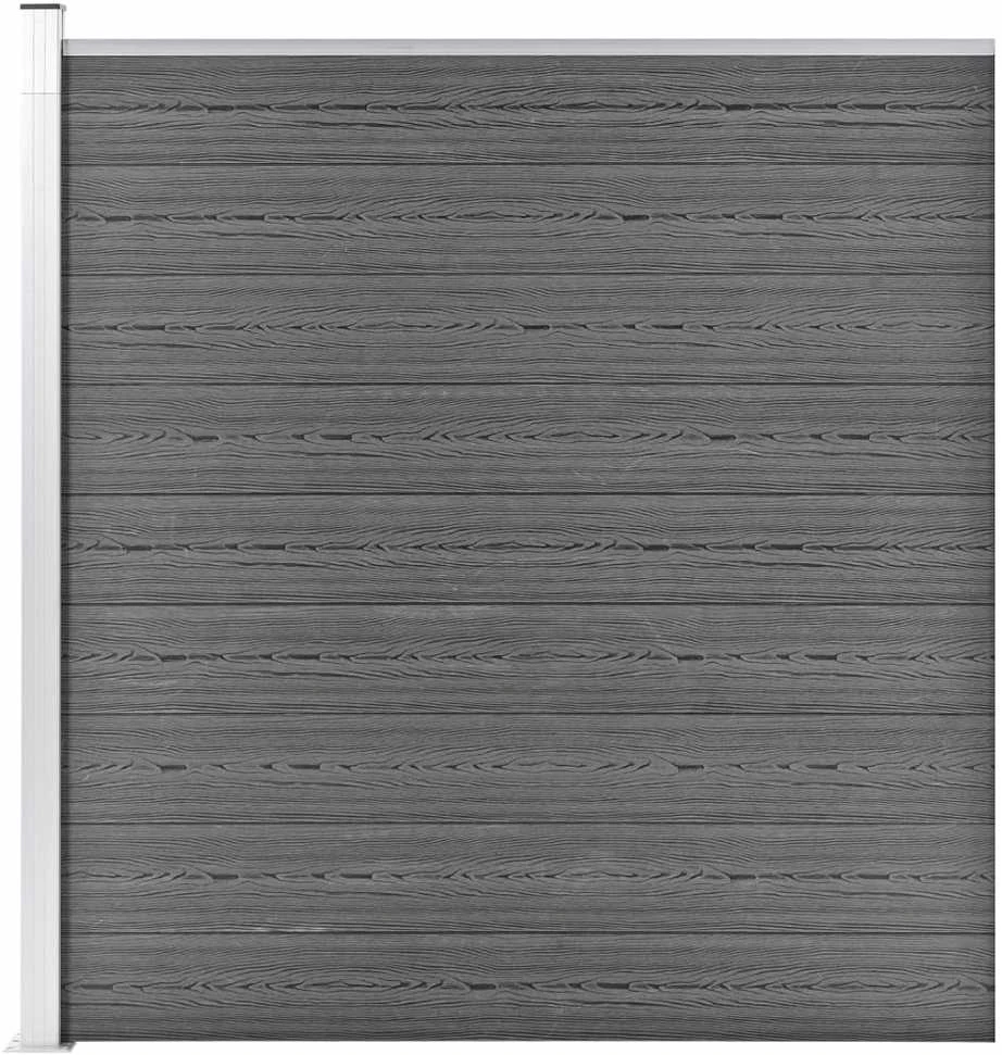 Sodo tvora, pilkos spalvos, 175x186 cm, WPC