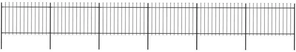 Sodo tvora su iečių viršugal., juoda, 10,2x1,2m, plienas