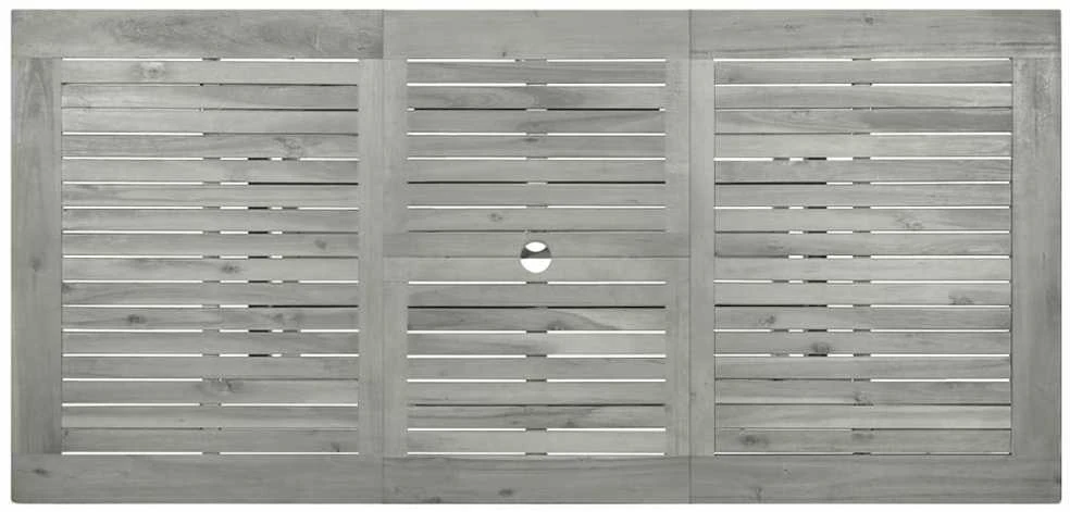 Sodo valgomojo stalas, (120–170)x80x75cm, akacijos masyvas