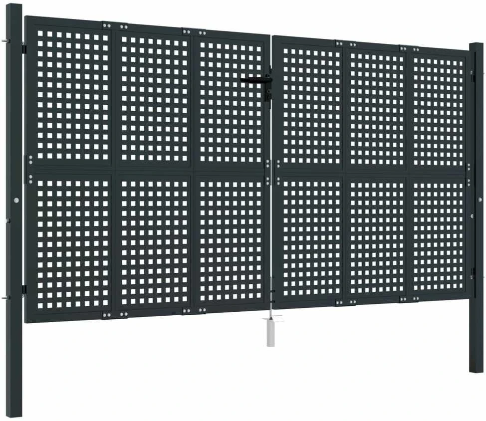 Sodo vartai, antracito spalvos, 300x150cm, plienas