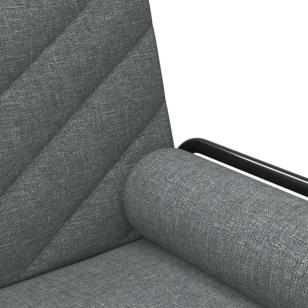 Sofa-lova su porankiais, tamsiai pilkos spalvos, audinys