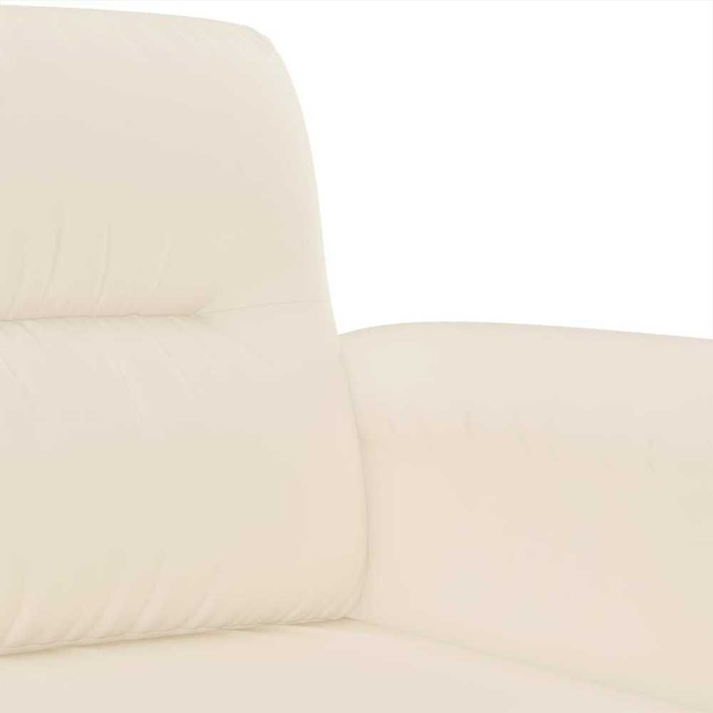 Sofa Sofos komplektas su pagalvėlėmis, 3 dalių, smėlio, audinys