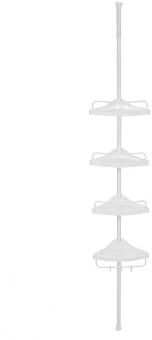 Songmics Dušo lentyna 85-305 cm Balta