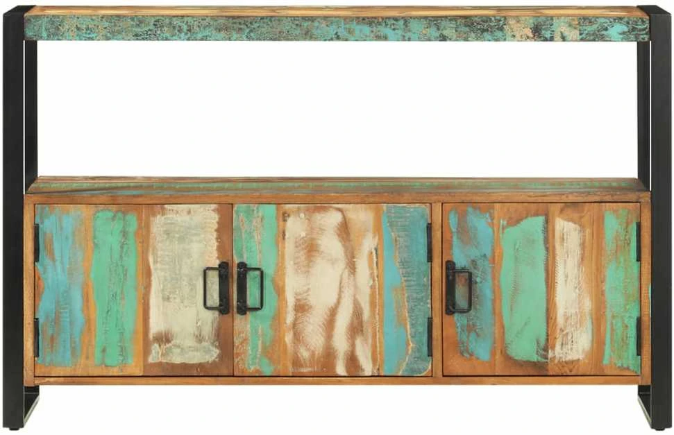 Šoninė spintelė, 120x30x75cm, perdirbtos medienos masyvas