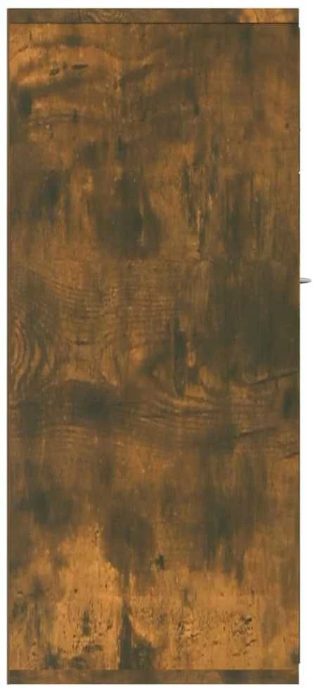 Šoninė spintelė, dūminio ąžuolo, 88x30x70cm, apdirbta mediena