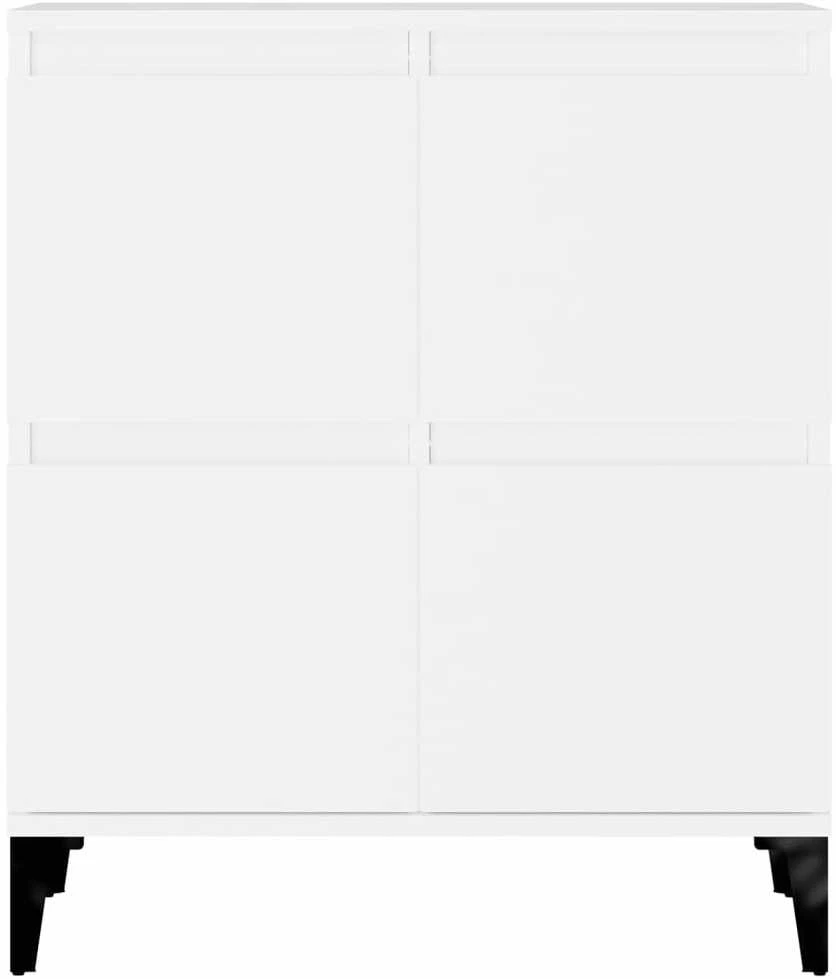 Šoninės spintelės, 3vnt., baltos, 60x35x70cm, apdirbta mediena
