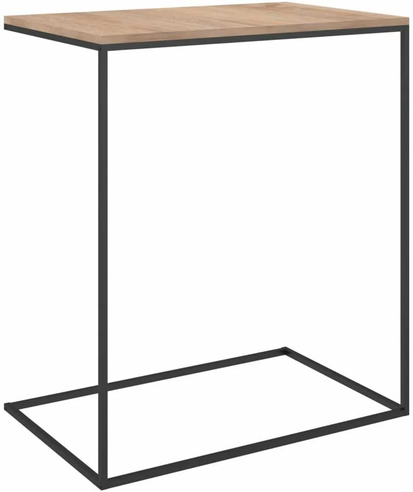 Šoninis staliukas, juodos spalvos, 55x35x66cm, mediena