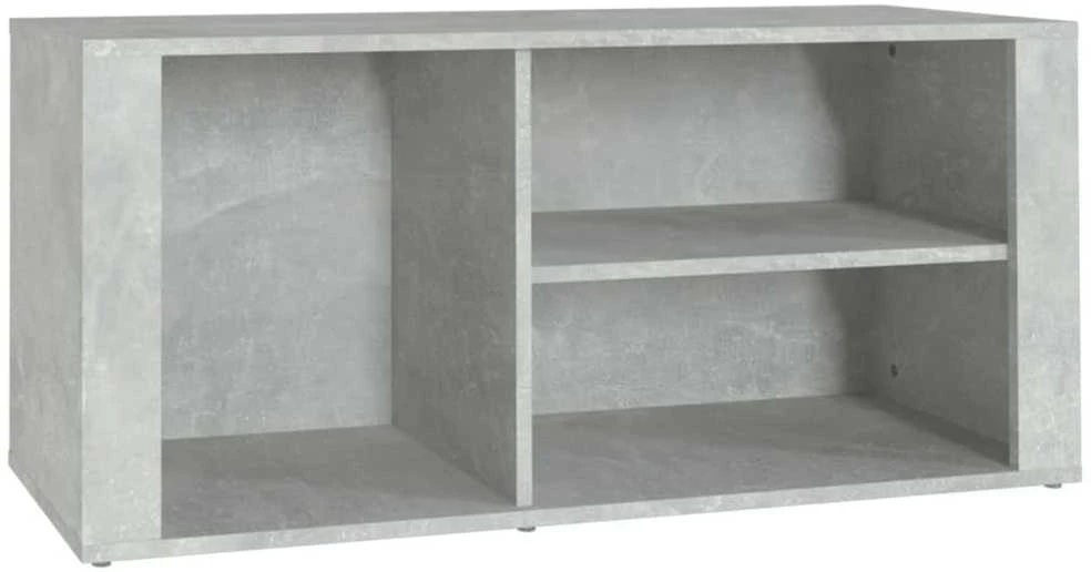 Spintelė batams, betono pilka, 100x35x45cm, apdirbta mediena