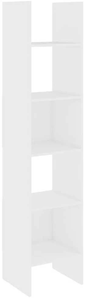 Spintelė knygoms, baltos spalvos, 40x35x180cm, apdirbta mediena