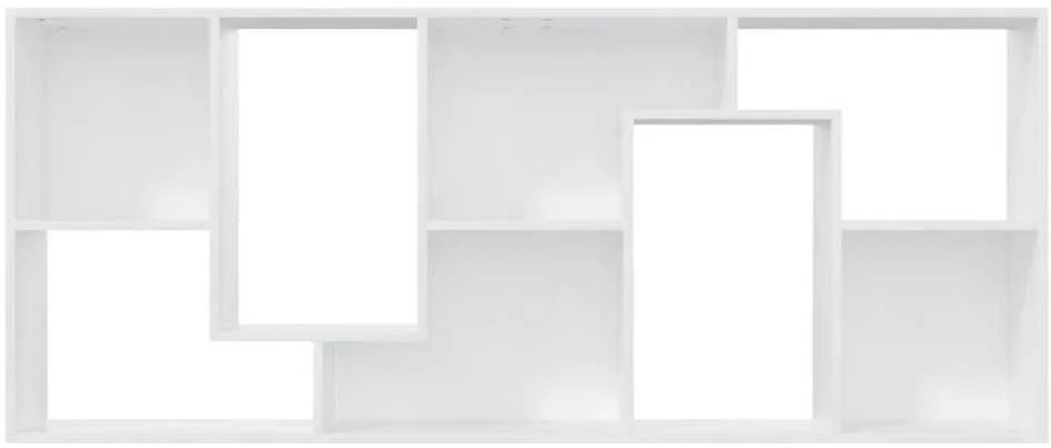 Spintelė knygoms, baltos spalvos, 67x24x161cm, apdirbta mediena