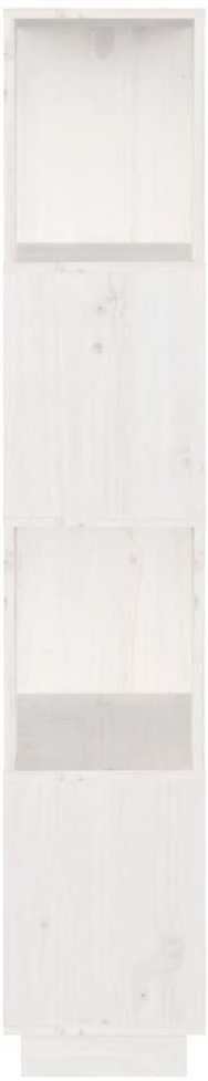 Spintelė knygoms/kambario pertvara, balta, 51x25x132cm, pušis