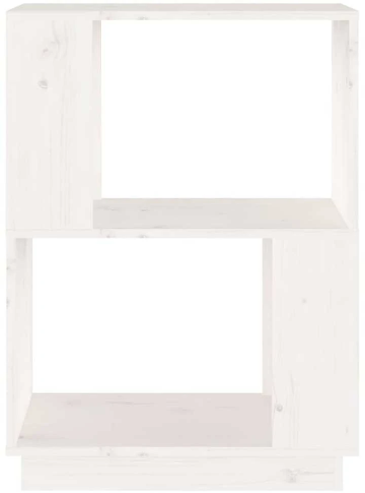 Spintelė knygoms/kambario pertvara, balta, 51x25x70cm, pušis