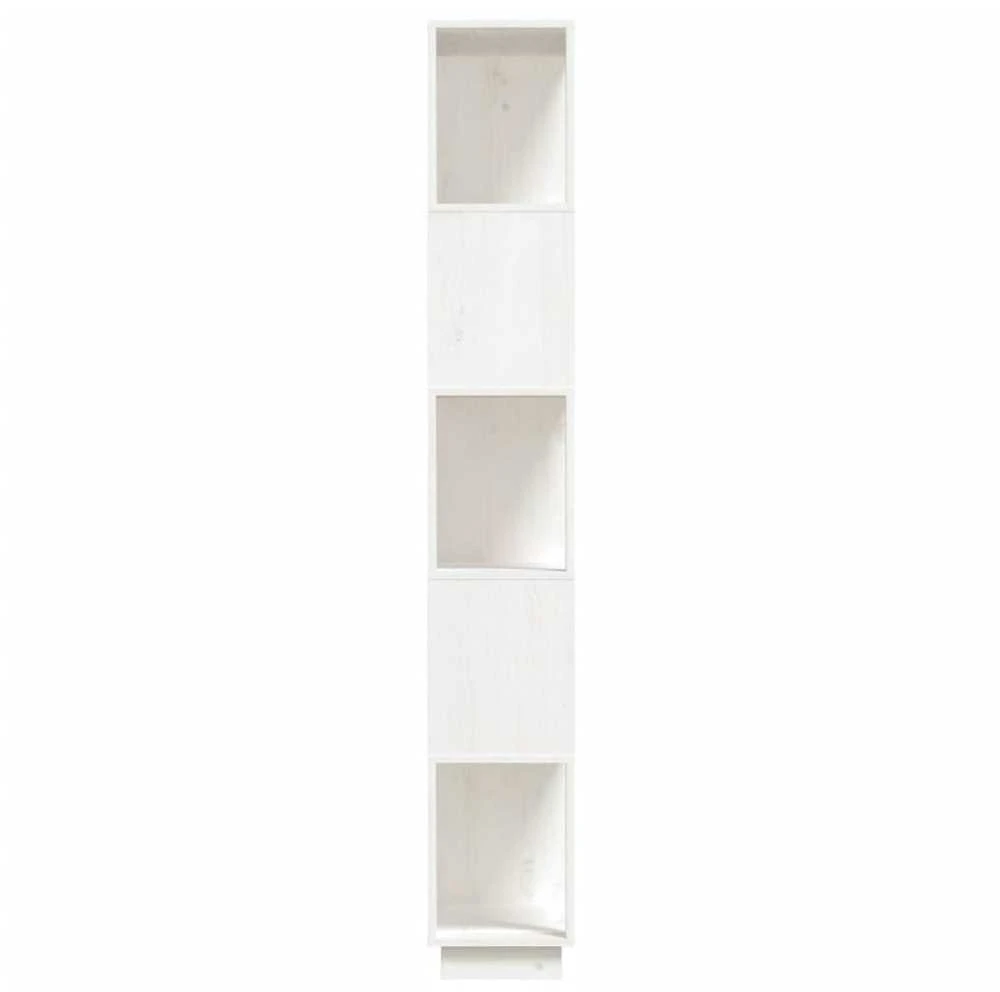 Spintelė knygoms/kambario pertvara, balta, 80x25x163,5cm, pušis