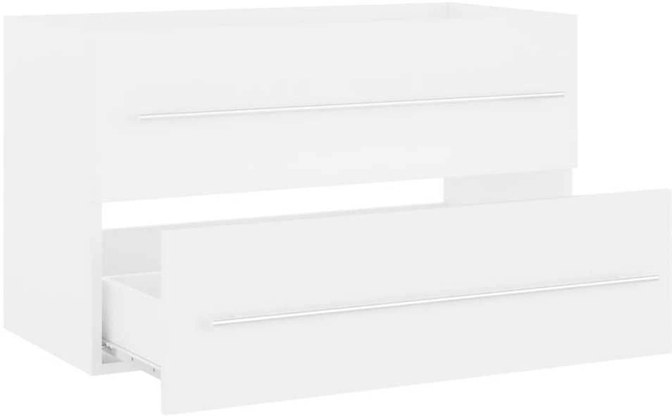 Spintelė praustuvui, baltos spalvos, 80x38,5x48cm, MDP