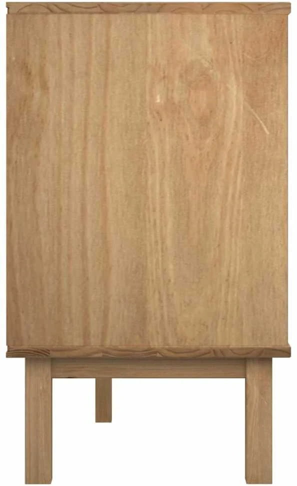 Spintelė su stalčiais OTTA, ruda/pilka, 111x43x73,5cm, pušis