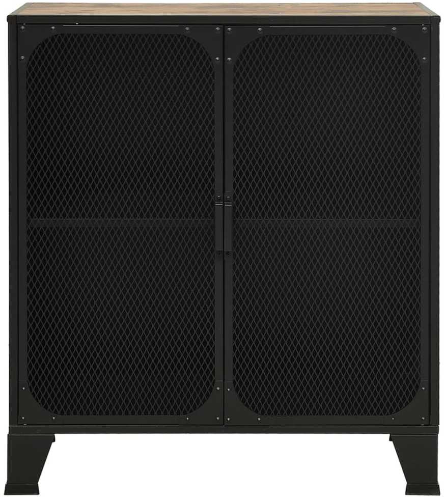 Spintelės daiktams, 2vnt., rudos, 72x36x82cm, metalas ir MDF