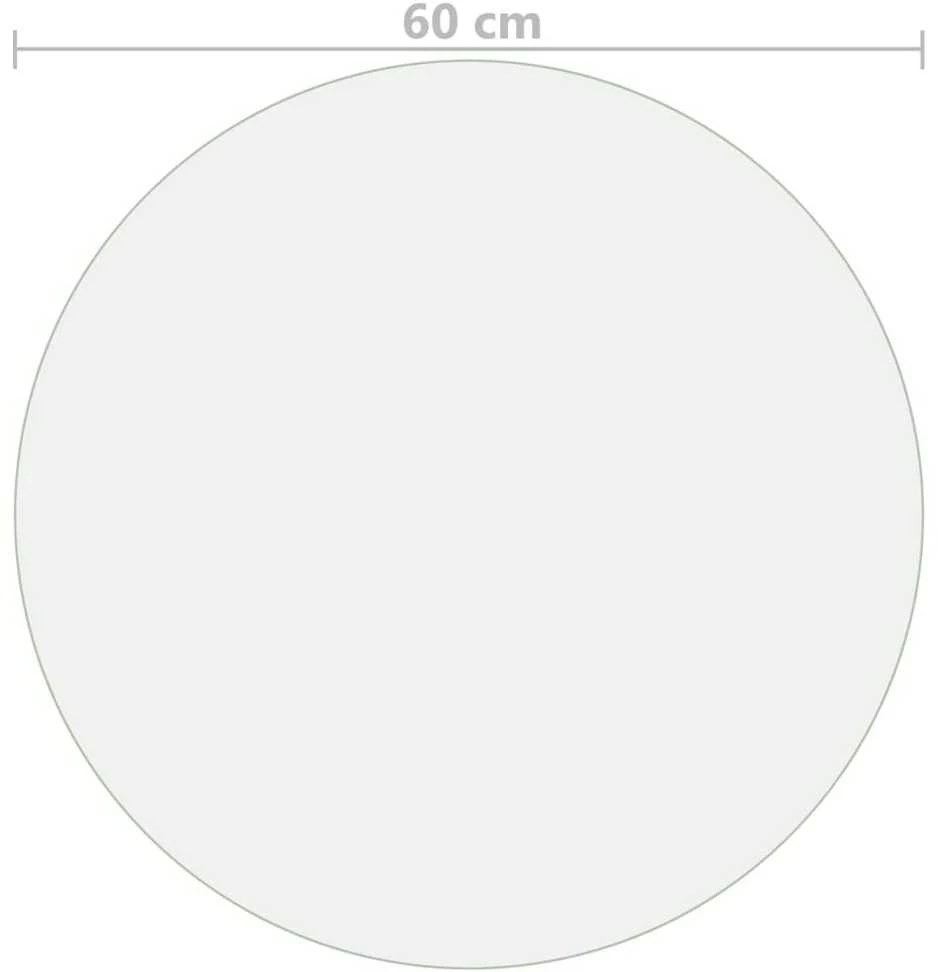 Stalo apsauga, permatoma, 60cm skersmens, 2mm, PVC