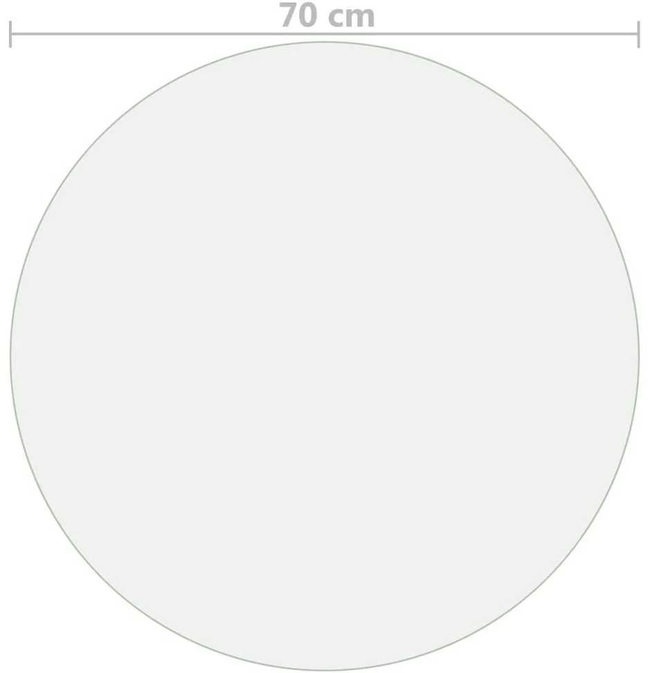 Stalo apsauga, permatoma, 70cm skersmens, 2mm, PVC