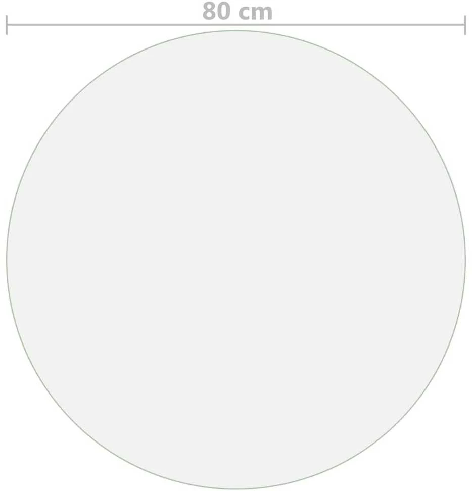 Stalo apsauga, permatoma, 80cm skersmens, 2mm, PVC