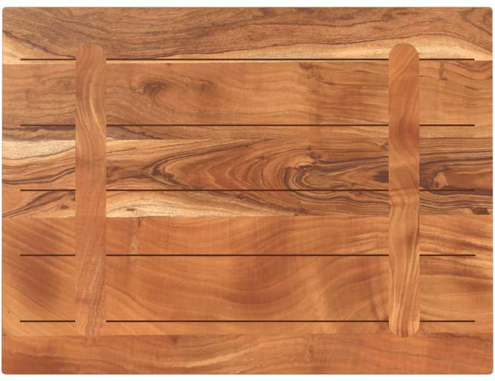 Stalviršis, 90x70x2,5cm, akacijos masyvas, stačiakampis