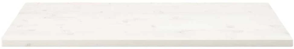 Stalviršis, baltas, 100x50x2,5cm, pušies masyvas, stačiakampis