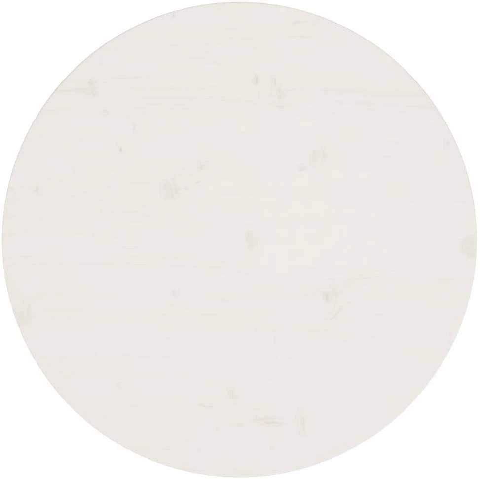 Stalviršis, baltas, skersmuo 60x2,5cm, pušies medienos masyvas
