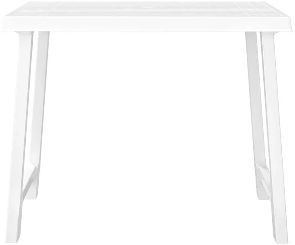 Stovyklavimo stalas, baltas, 79x56x64cm, PP, medienos imitacija