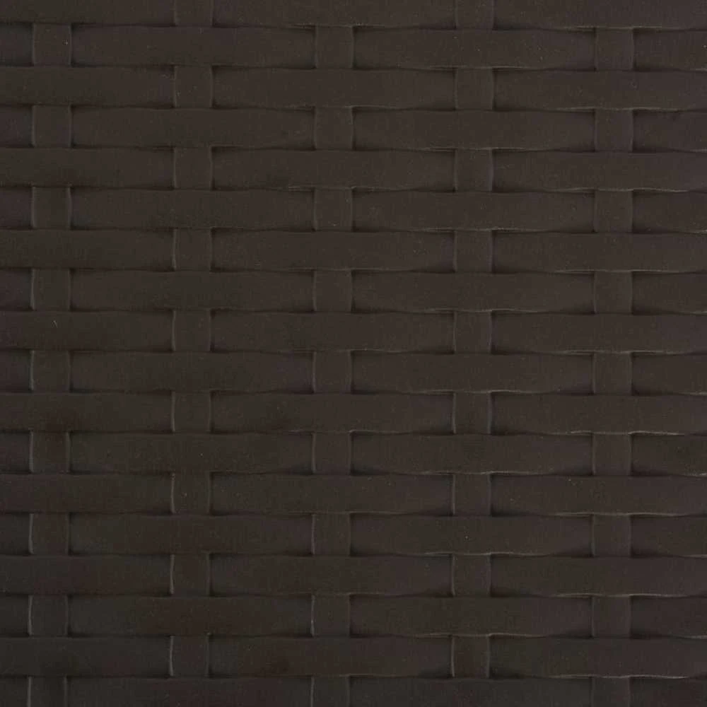 Sulankstomos sodo kėdės, 2 vnt., HDPE ir plienas, rudos