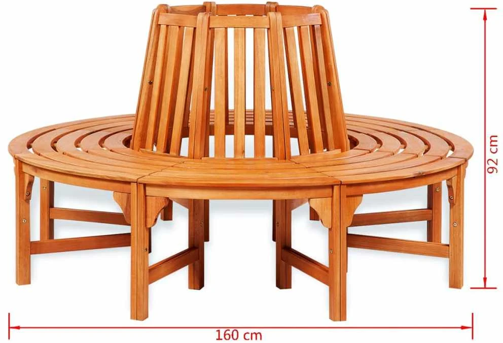 Suoliukas aplink medį, Ø 160 cm, mediena