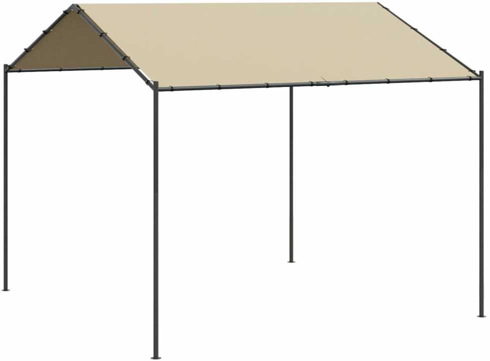Tentinė palapinė, smėlio spalvos, 4x3m, plienas ir audinys