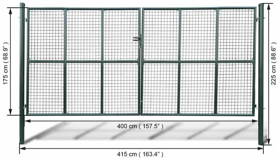 Tinkliniai sodo vartai, 415x225cm/400x175cm