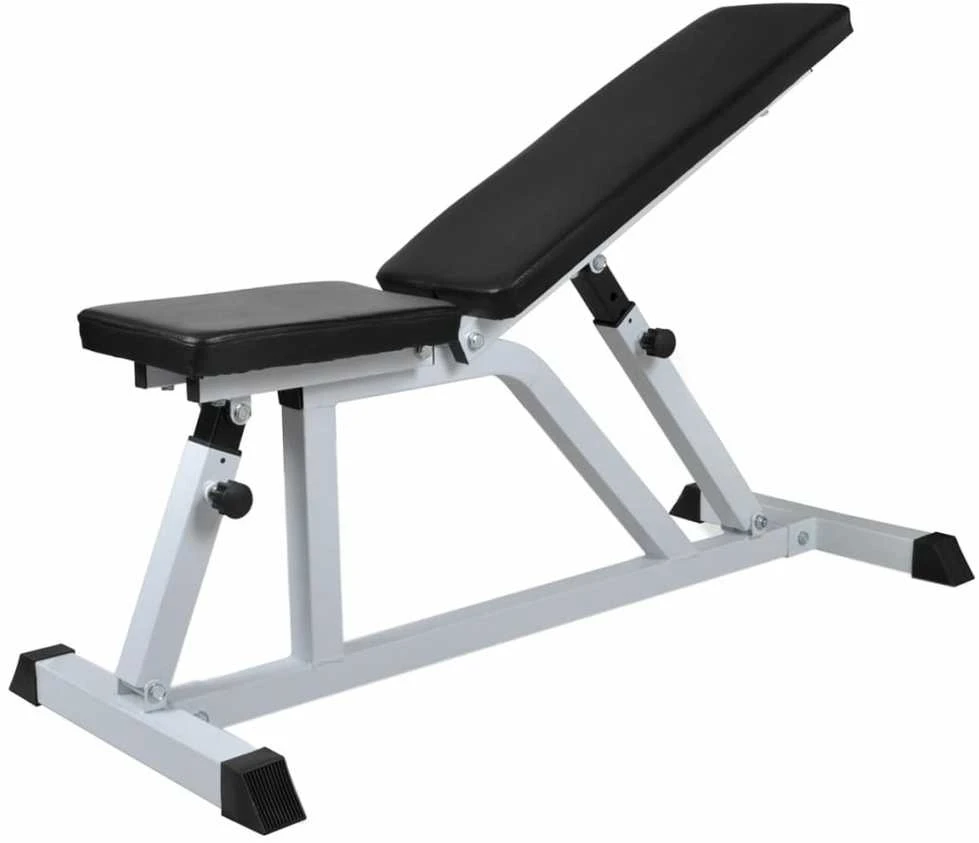 Treniruočių suoliukas su štanga ir hantelių rinkiniu, 60,5kg