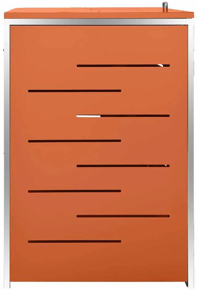Trivietė konteinerių pastogė, 207x77,5x112,5 cm, plienas