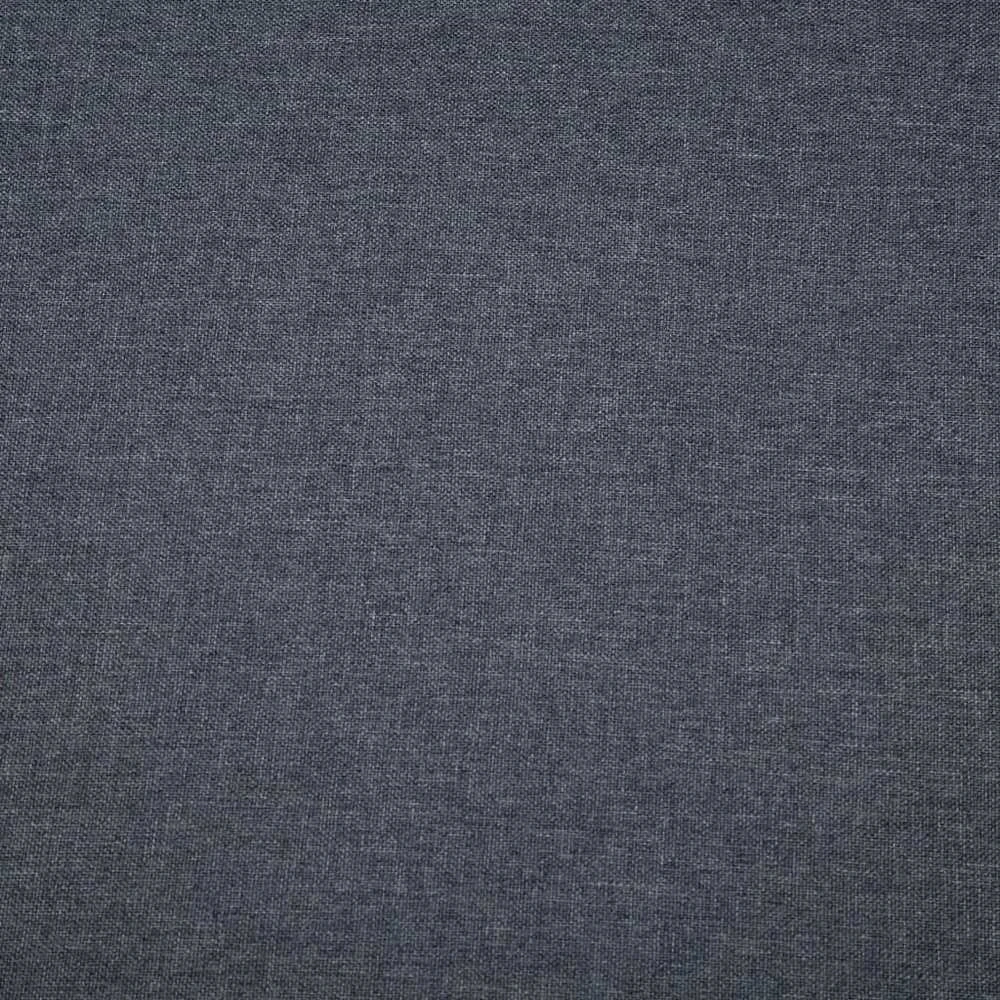 Trivietė sofa, audinio apmušalas, 172x70x82cm, tamsiai pilka