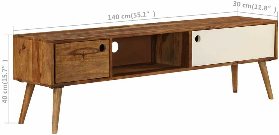 TV staliukas TV spintelė, 140x30x40cm, rausvosios dalbergijos masyvas
