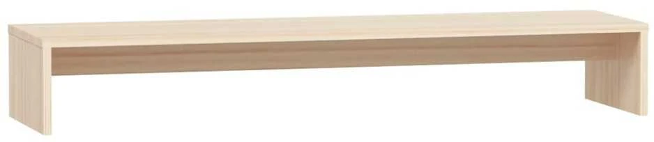 Monitoriaus stovas, 100x27x15cm, pušies medienos masyvas
