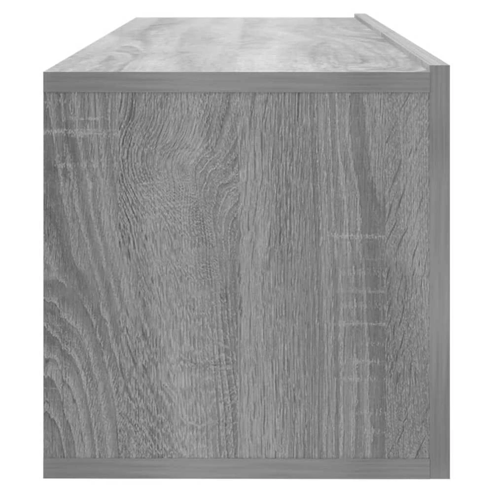TV staliukas Sieninė televizoriaus spintelė, pilka, 100x30x30 cm, mediena