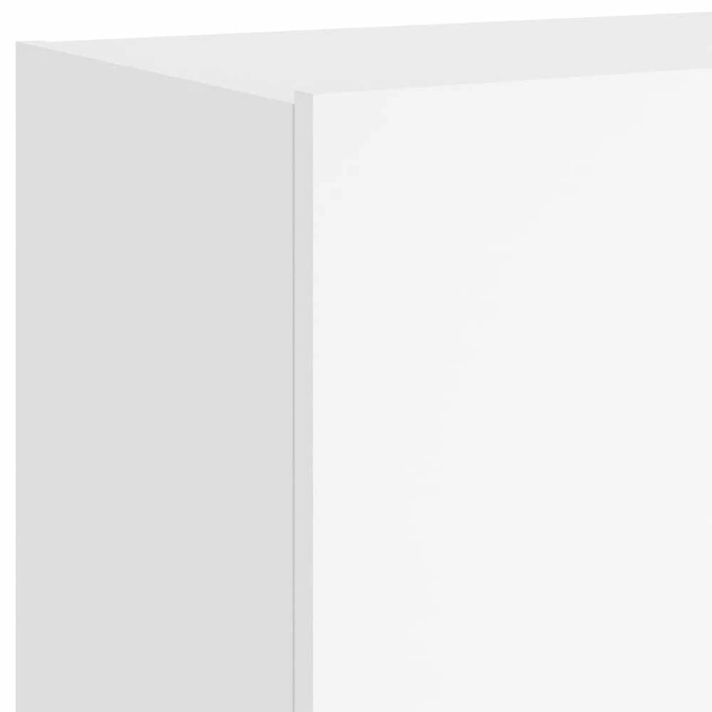 TV staliukas Sieninė TV spintelė su LED lemputėmis, balta, 100x35x41cm