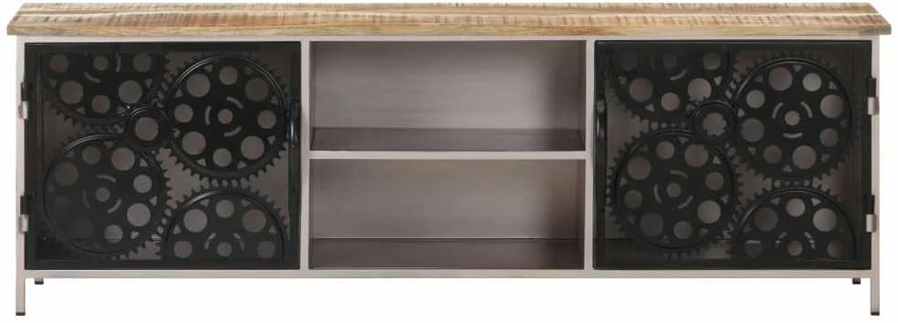 TV staliukas Televizoriaus spintelė, 120x30x40cm, neapdorota mango mediena