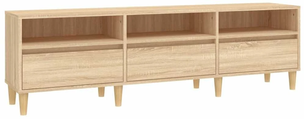 TV staliukas Televizoriaus spintelė, ąžuolo, 150x30x44,5cm, apdirbta mediena
