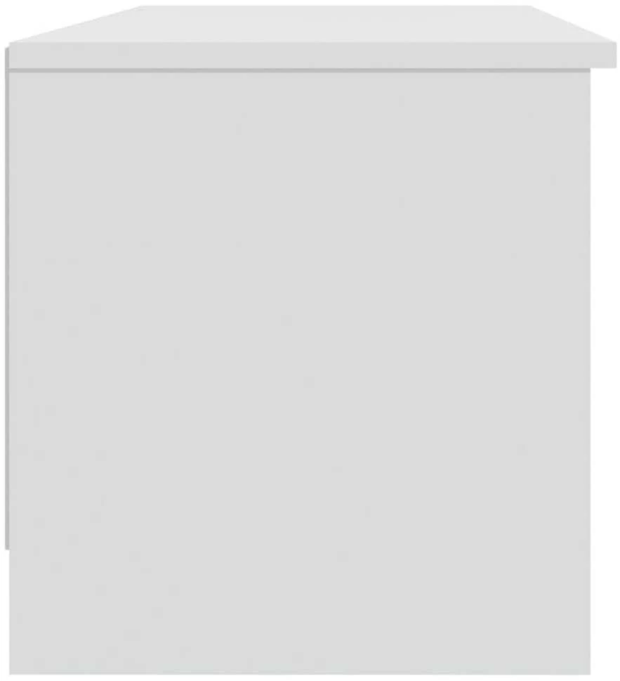 TV staliukas Televizoriaus spintelė, balta, 102x35,5x36,5cm, mediena