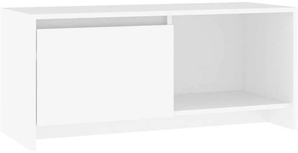 TV staliukas Televizoriaus spintelė, baltos spalvos, 90x35x40cm, MDP