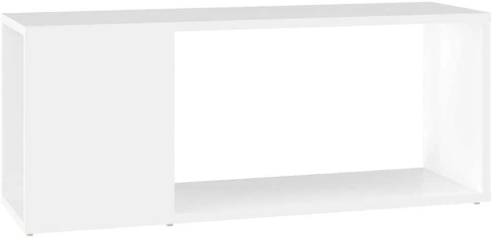 Televizoriaus spintelė, balta, 80x24x32cm, apdirbta mediena