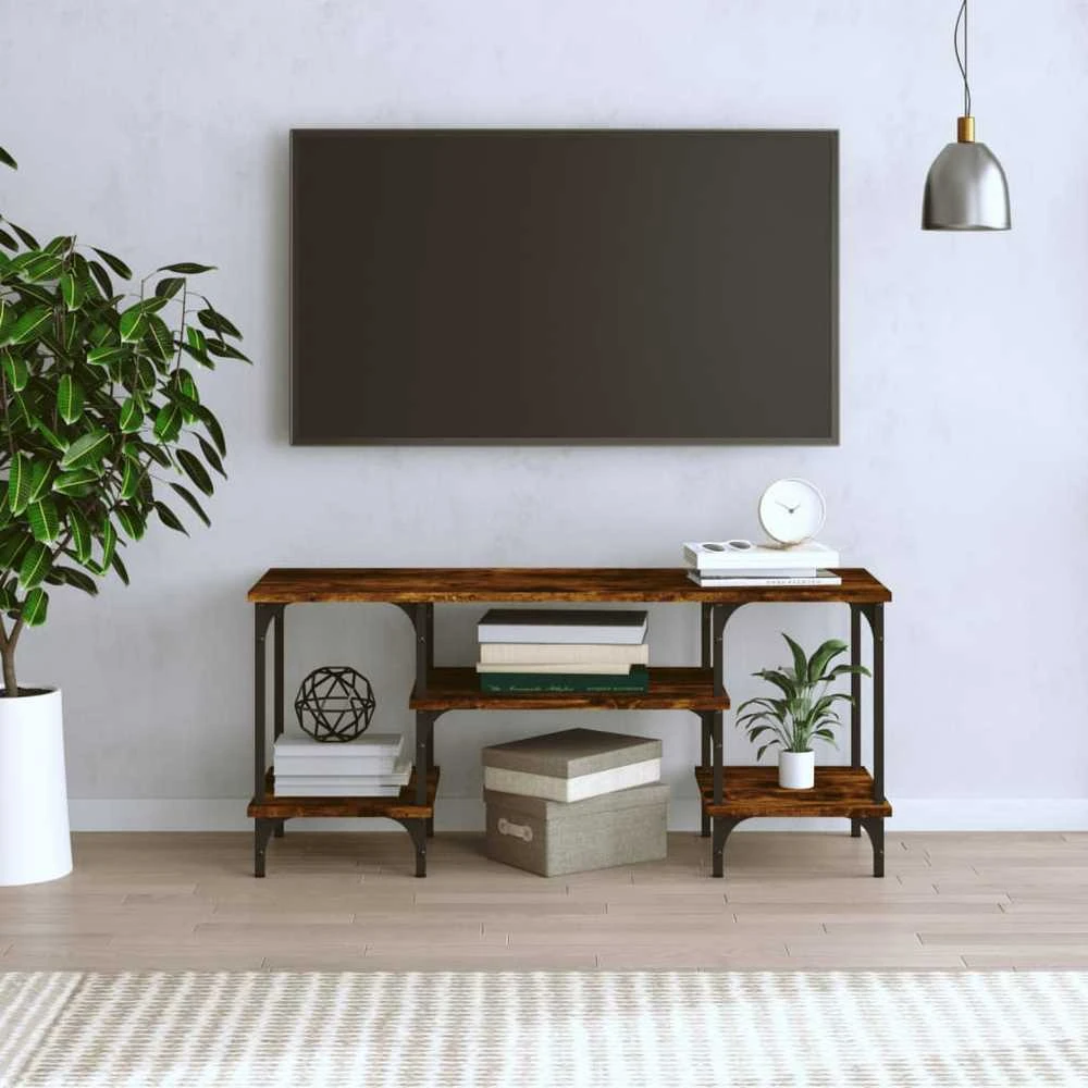 TV staliukas Televizoriaus spintelė, dūminio ąžuolo, 102x35x45,5cm, mediena