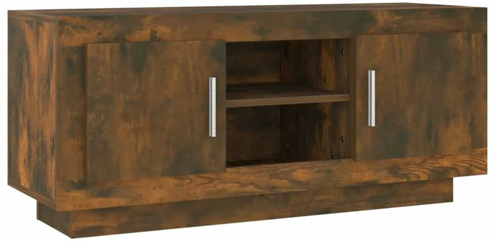 TV staliukas Televizoriaus spintelė, dūminio ąžuolo, 102x35x45cm, mediena