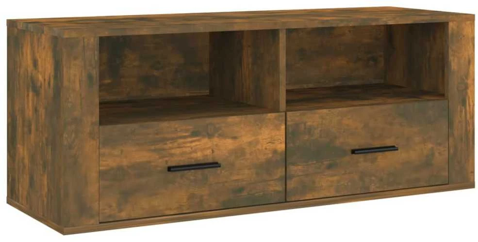 TV staliukas Televizoriaus spintelė, dūminio ąžuolo, 100x35x40cm, mediena