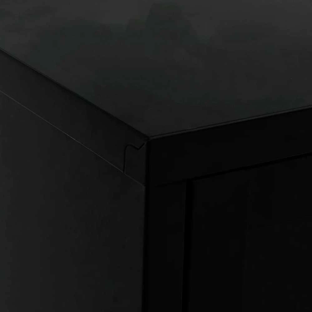 TV staliukas Televizoriaus spintelė, juoda, 90x30x44cm, plienas ir stiklas