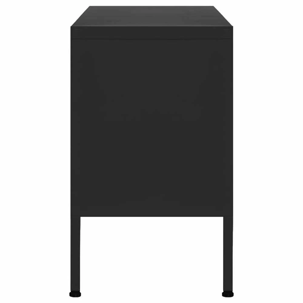 TV staliukas Televizoriaus spintelė, juodos spalvos, 105x35x50cm, plienas
