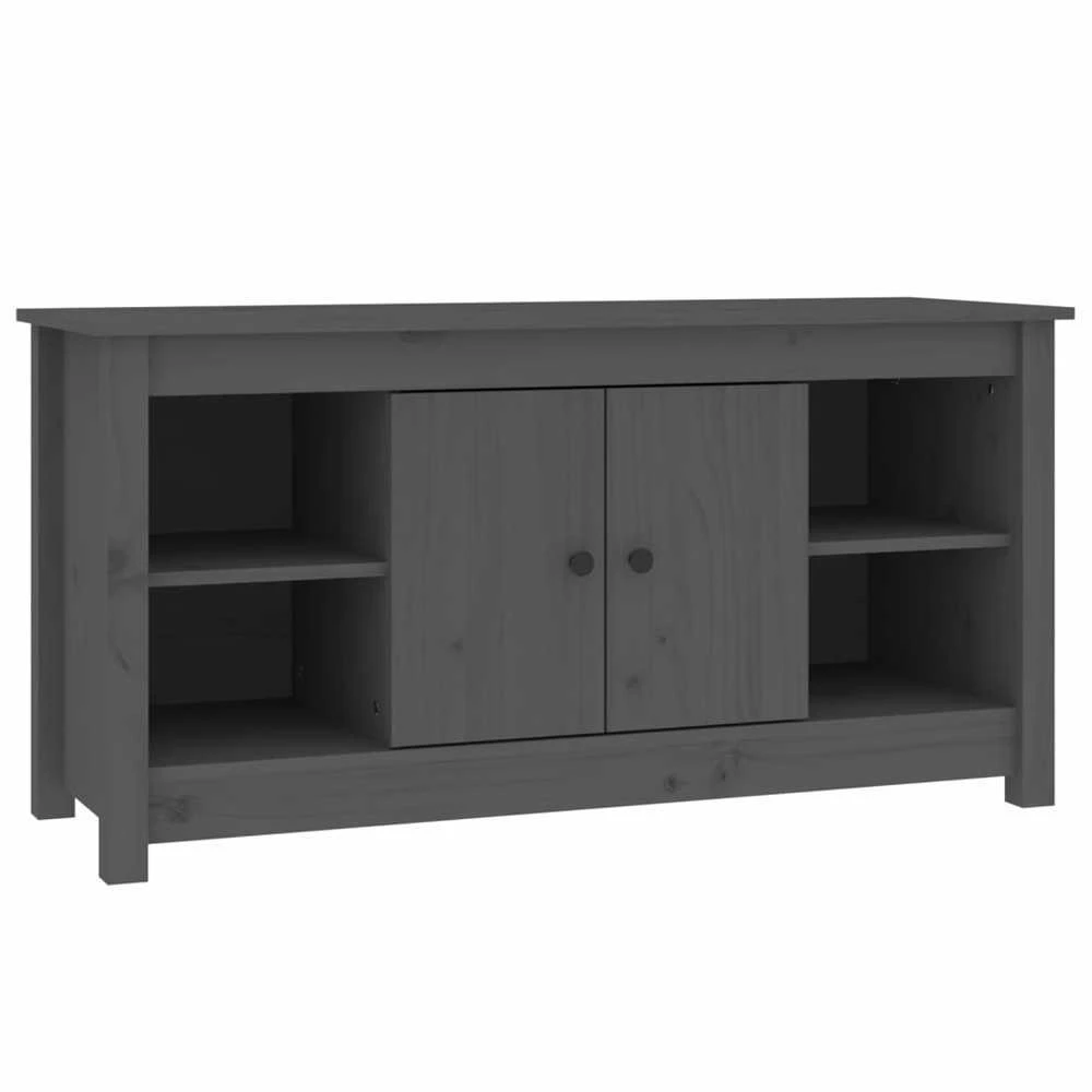 TV staliukas Televizoriaus spintelė, pilka, 103x36,5x52cm, pušies masyvas
